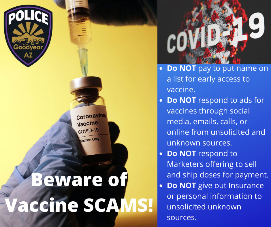 Beware of Vaccine Scams